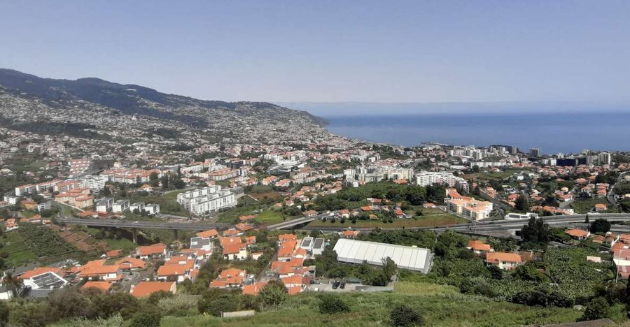 Eira do Serrado / Curral das Freiras (Nun's Valley) - Stop 1: Pico dos Barcelos (355 m) Over Funchal’s Bay And City