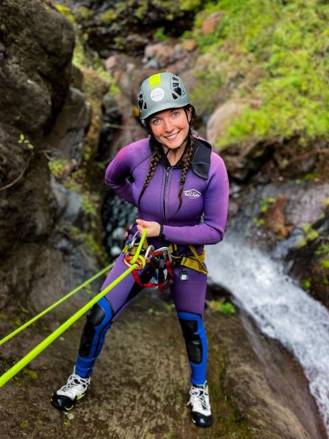 From Funchal: Intermediate (Level 2) Canyoning Adventure - Waterfall rappels up to 18 meters, plus jumps and splash pools