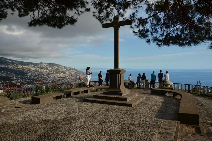 From Funchal: Madeira Nuns Valley Sightseeing Tuk-Tuk Tour - Pico dos Barcelos viewpoint: 355 meters, built in the 1950s, and photo-ready angles