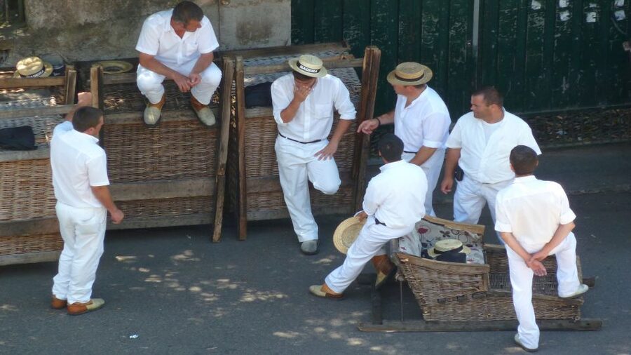 From Funchal: Nuns Valley, Monte and Sleigh Ride Tour - The Monte toboggan ride on Livramento Road: the highlight you’ll remember