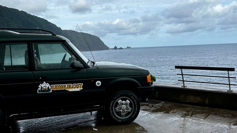 From Funchal:West Madeira Open-roof 4x4 Day Tour with Pickup - First Stop: Getting Picked Up, Then Pointing the Jeep at Cabo Girão