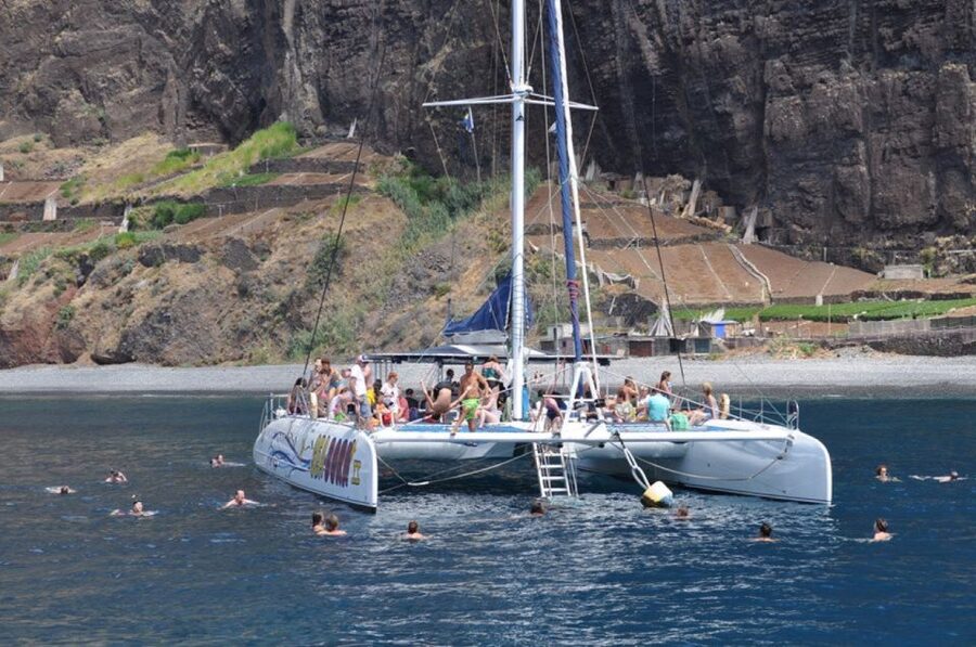 Funchal: Dolphin and Whale Watching Catamaran Cruise - Cabo Girão swim time and snorkeling in crystal-clear water
