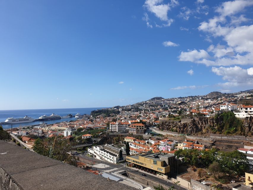 Funchal: Monte Toboggan and Old Town Tour by Tuk-Tuk - Monte at 585 Meters: Church Stop and View-Walk Time