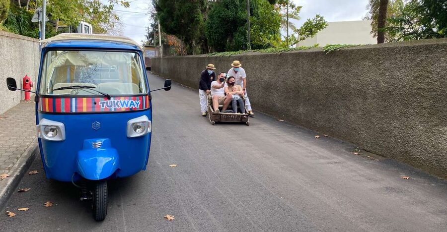 Funchal: Monte Tropical Garden & Toboggan Ride by Tuk Tuk - Monte Toboggan Ride at Carreiros do Monte: pure Madeira fun