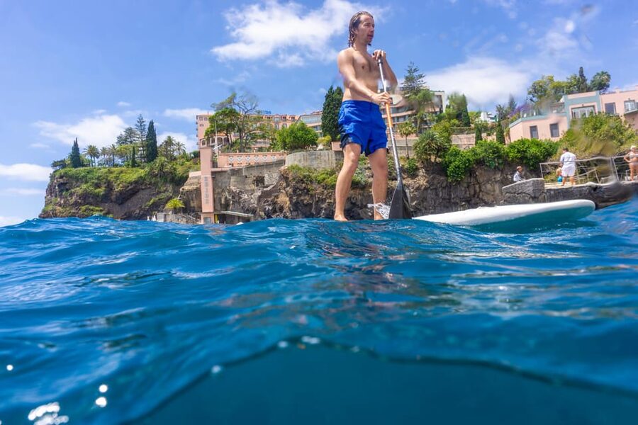 Funchal: SUP Rental or Guided tour with snorkeling - The full 1.5-hour flow, stop by stop