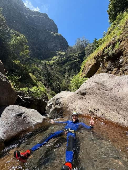 Go Explore Canyoning Level 2 (Nun's Valley) . - Mountain views while you work: the part you remember after the adrenaline fades