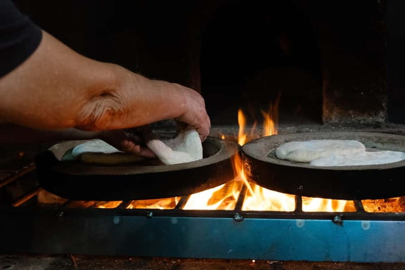Madeira: Bolo do Caco Workshop with a Local Family - Inside the Family Kitchen Table: Garlic Butter, Cheese, and Chouriço
