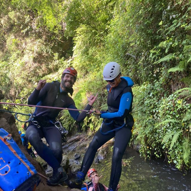 Madeira Canyoning Beginners – Easy & Fun Waterfall Adventure - Descending the Canyon, Abseil, Jump, and Slide