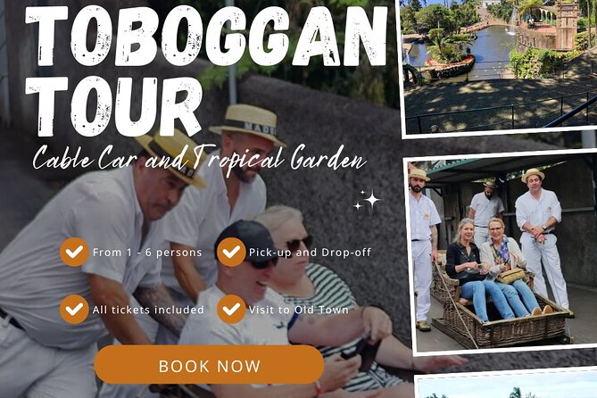 Madeira Highlights: Toboggan, Garden & Cable Car (All-Inclusive) - Cable Car Ride from Funchal Old Town to Monte in About 15 Minutes