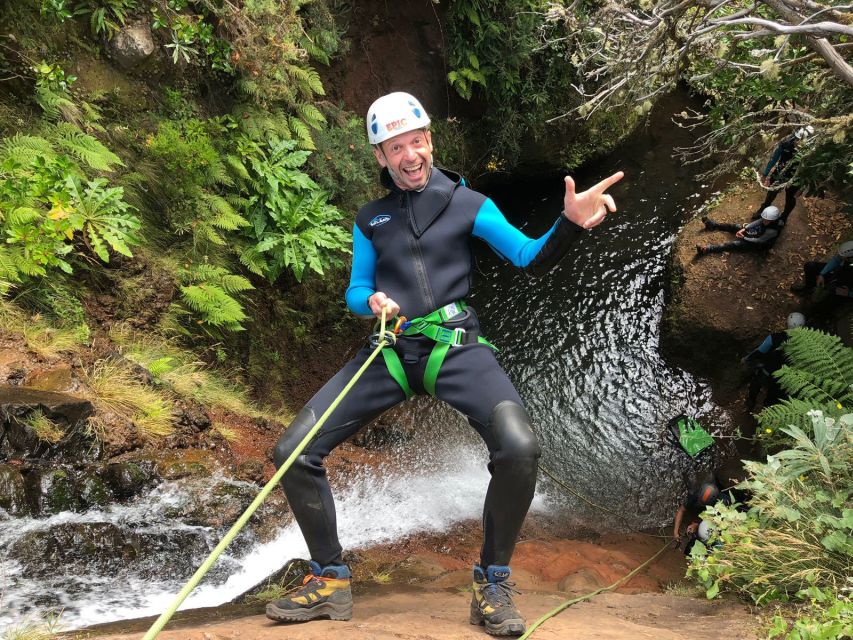 Madeira: Level-1 Canyoning Adventure - Gear up: neoprene suit, harness, helmet, and the safety checklist