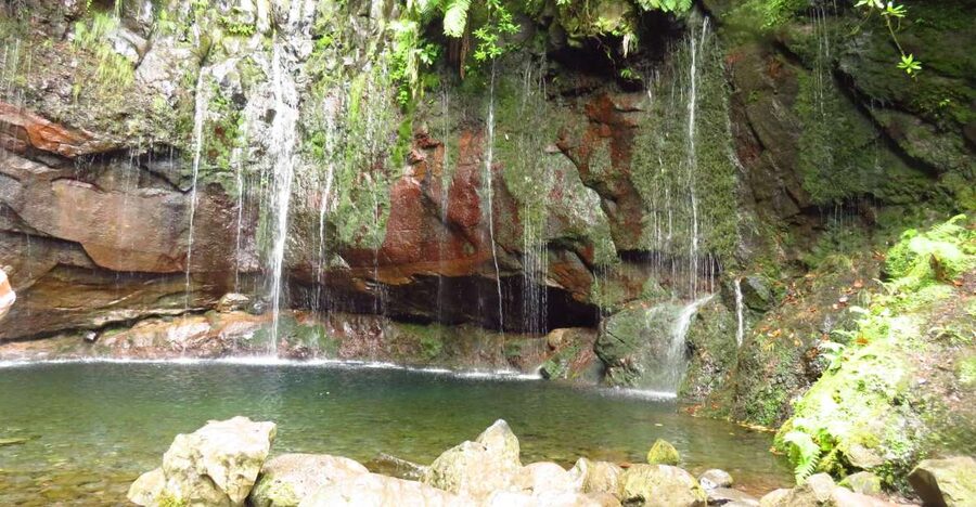 Madeira: Rabaçal, Risco and 25 Fontes Guided Hiking Tour - Levada do Risco: Waterfall First, Then Forest Work