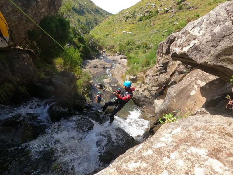 Madeira : Ribeira das Cales Canyoning (Level 1) - Five rappels up to 15 meters: how the height feels in real life