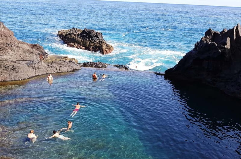 Madeira: Skywalk, Porto Moniz, Seixal, and Fanal 4WD Tour - São Vicente to Seixal: Waterfall Moments, Black Sand, and Poças das Lesmas