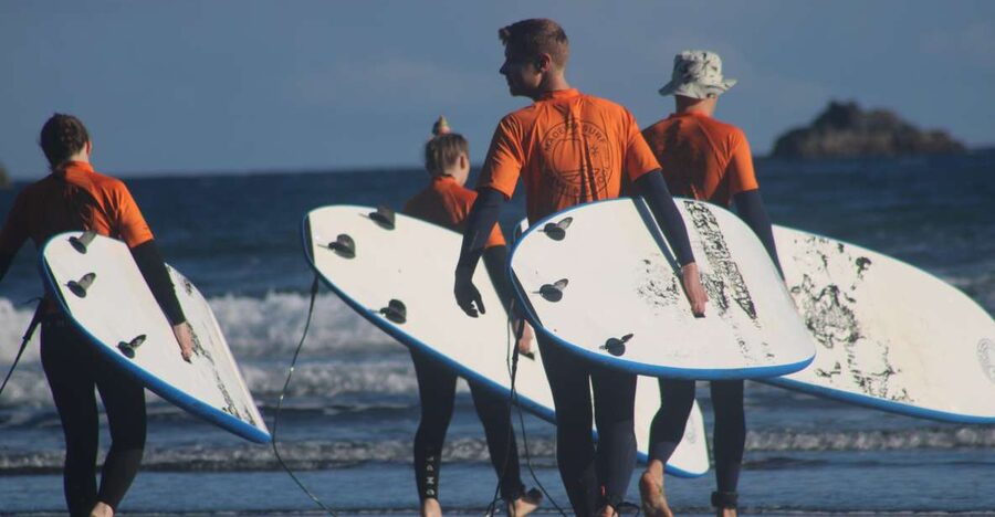 Madeira: surf lesson at Porto da Cruz - What the 2-hour lesson looks like, from gear up to real waves