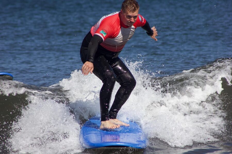 Madeira: Surf Lessons - Learning to Paddle Out and Catch Waves