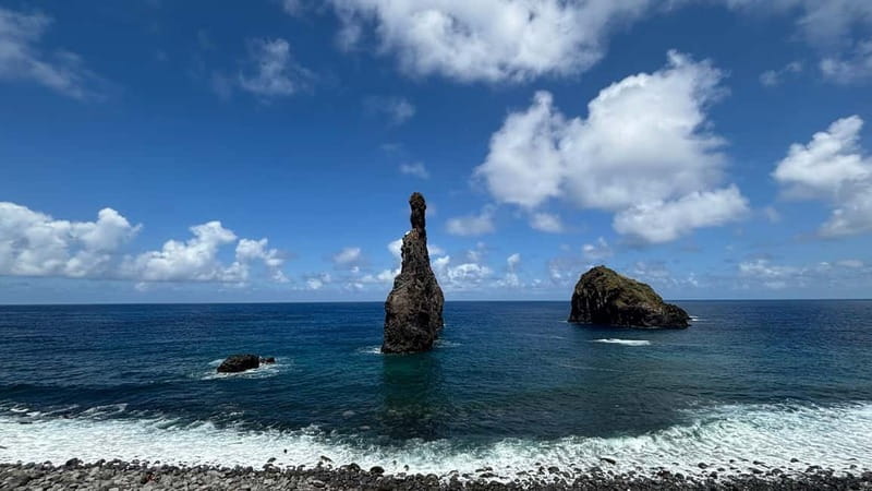 Madeira: Westside Achadas Cruz, Moniz, Seixal and Fanal - Seixal black sand beach and the waterfall vibe