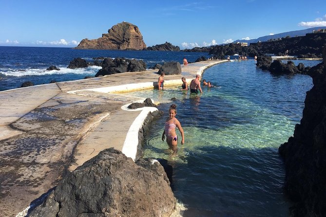 Porto Moniz - Natural Swimming Pools - Véu da Noiva and Seixal: waterfalls and black-sand coastline vibes