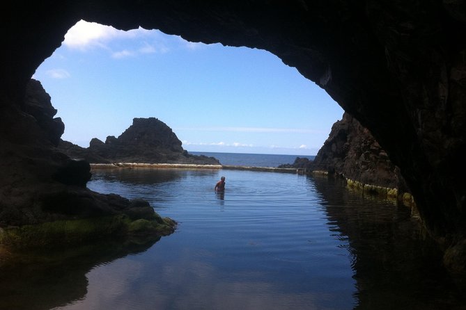 West Madeira 4x4 Tour with Local Guide - Ponta do Sol pier stop, then the natural car wash waterfall